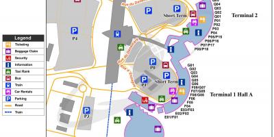 Lyon frankrijk luchthaven kaart